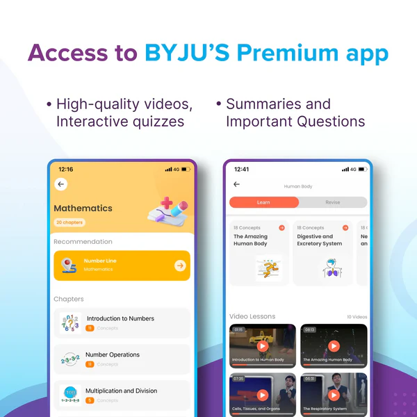BYJU'S Live Classes - Class 7 - Full Academic Year (Self-Study pack mandatory for Live classes)