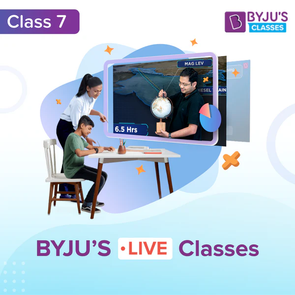 BYJU'S Live Classes - Class 7 - Full Academic Year (Self-Study pack mandatory for Live classes)