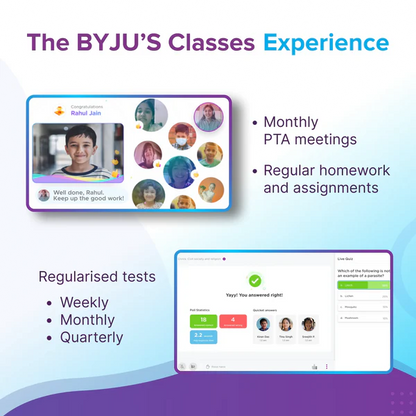 BYJU'S Live Classes - Class 6 - Full Academic Year (Self-Study pack mandatory for Live classes)