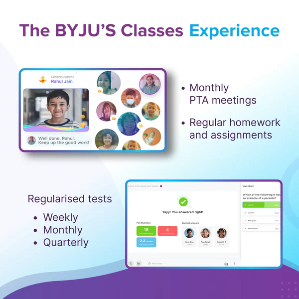 BYJU'S Live Classes - Class 7 - Full Academic Year (Self-Study pack mandatory for Live classes)
