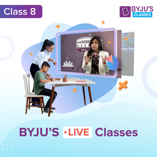 BYJU'S Live Classes - Class 8 - Full Academic Year (Self-Study pack mandatory for Live classes)