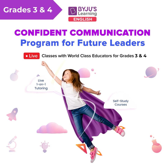 BYJU'S Future School Live English Intermediate Classes for Grades 3 and 4 with World-Class Educators